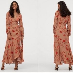 JOHANNA ORTIZ x H&M Poppy Pattern Maxi Wrap Dress